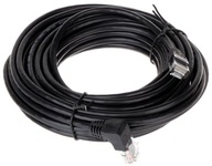 Patchcord UTP kat. 5e kábel RJ-45, 10m Čierny