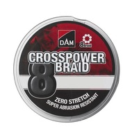 DAM Crosspower 8-braid 0,13 mm/150 m šedá