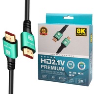 Kábel HDMI 2.1 ULTRA HIGH SPEED UHD 8K 4K 120Hz 3m