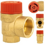 BEZPEČNOSTNÝ VENTIL PRE ÚSTREDNÉ VYKUROVANIE MS 1,5 bar GW 1/2" x 3/4" GW BRASS AFRISO