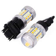 DUAL W21/5W 3157 Žiarovka 45 LED BIELA ​​ORANŽ