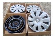 Ráfiky 5x105 15 ET37 Opel Astra K 5 + OEM kryty nábojov