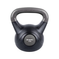 Bitúmenová činka inSPORTline Kettlebell Dark 9 kg