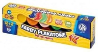 Plagátové farby 12+2 farby 20ml Astra