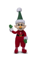 Vianočný pomocník maskota dedka Elfa Noela Santa