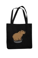 Capybara Copybara Bag Fan's Gift Black 6