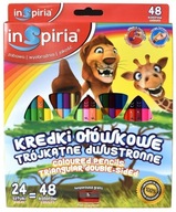 TROJUHOLNÍKOVÉ OBOJSTRANNÉ CENCILY 24 KUSOV INSPIRIA SCH