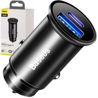 BASEUS NABÍJAČKA DO AUTO USB QC PD VOOC 30W