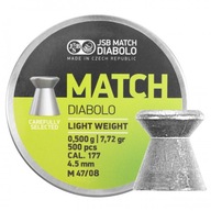 4,49 mm JSB Green Match Light pelety 500 ks 0,500 g