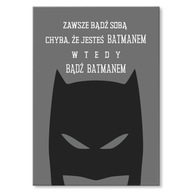 MODERNÁ PLETOVÁ DEKORÁCIA BATMAN, NÁPIS