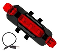 ZD41A Zadná cyklistická lampa 5 led usb