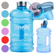 AMIX Kanister do telocvične, fitness 2,2 l Shaker Fľaša SOLID BLUE -