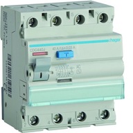 HAGER RCD 3P+N 40A 30mA AC