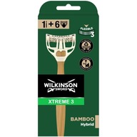 WILKINSON Xtreme 3 bambusová hybridná súprava na holenie 6x kazeta + rukoväť