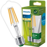 LED žiarovka PHILIPS E27 4W = 60W 2700K FILAMENT Ultra Efficient 840lm ST64