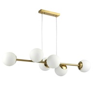 STROPNÉ ZÁSADNÉ LAMPA 6xE27 PODKOROVÝ LUSTER MODERNÉ gule 90cm zlatá