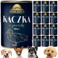 Kraina Radolin kačica s hruškou 12x 400g 80% mokré krmivo bez alergie na mäso