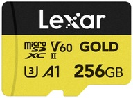 Lexar microSDXC Gold 256 GB UHS-II U3 ​​​​V60 A1 R 280 MB/s W 180 MB/s