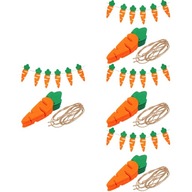 4x Gentle Bunny Lovely Party Carrot