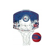 Basketbalová doska na mini basketbal Wilson Mini Hoop Philadelphia 76ers WTBA1302PHI