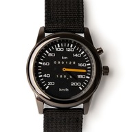 Náramkové hodinky Speedometer, čierna látka