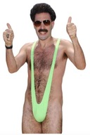 Kostým Borat Pánske erotické spodné prádlo Borat Bodysuit Green Bachelor