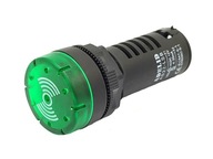 Bzučiak LED indikátor AS22-LSB 12V ACDC 22mm