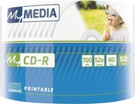 MyMEDIA od Verbatim CDR 700 MB 52X WIDE TLAČITEĽNÉ 5