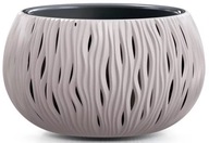 Kvetináč + vložka SANDY BOWL 48 cm MOCCA guľa