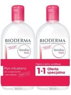 BIODERMA SENSIBIO H2O Micelárna tekutina 500ml+500ml