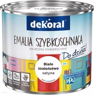 Dekoral Enamel VSTUP DO PRÁCE! Biele šialenstvo 0,9L