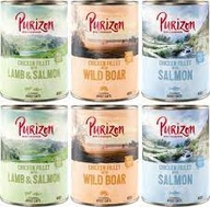 Purizon Adult Mix príchutí pre mačky bez obilnín 6x 400g