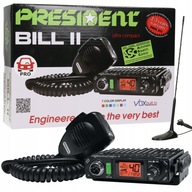 PRESIDENT BILL ASC MINI CB RÁDIO s ANTÉNOU A6P ZT8