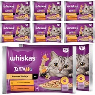 WHISKAS ADULT TASTY MIX KRÉMOVÁ OCHUTNÁ OMÁČKA 32x85g