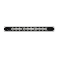 Qoltec Patch panel RACK / 48 V / 24 portov / pasívny PoE injektor / čierna