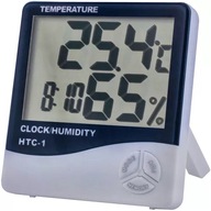 HYGROMETER C/F METEOSTANICA + AKUMULÁTOROVÉ HODINY VLHKOMER -10 +50