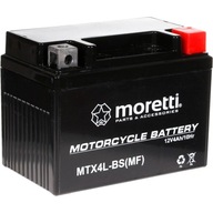 Gélová batéria Moretti YTX4L-BS/MTX4L-BS