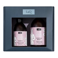 LaQ Doberman Set Sprchový gél 500ml + Šampón na vlasy 300ml