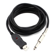 Gitarový adaptér rozhrania JACK 6,3 mm - USB 2.0