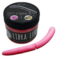 Libra Lures Fatty D'Worm 017 Bubble Gum 7,5 cm Ser