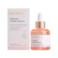 BIOSSANCE Squalane VC Rose Essence Oil hydratuje a rozjasňuje tón pleti