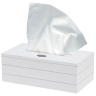 Držiak WIPES, hygienický box, organizér, box na vreckovky, biela