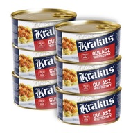 Bravčový bravčový guláš z konzervy 300g Krakus x6