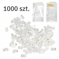 ZÁSTRČKA INTERNETOVÁ ZÁSTRČKA RJ45 8P8C ZLATÁ 1000x