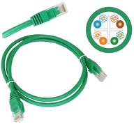 Patchcord U/UTP 6 Alantec RJ45/RJ45 3m zelený x5