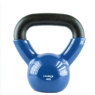 KETTLEBELL LIATIENOVÁ ČINKA, Tréningová HMOTNOSŤ HMS POTAŽENÁ VINYLOM 4KG