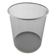 KOVOVÝ MESH odpadkový kôš, prelamovaný kôš, 12L, KANCELÁRSKY kôš na papier, ŠEDÝ