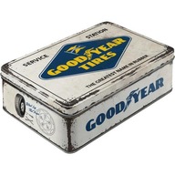 Goodyear Logo White Tire Flat Can Tire