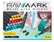 Rawmark Basic Alcohol Markers 36 ks + zdarma