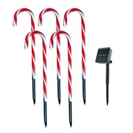 Vianočné LED osvetlenie Šnúrové ozdoby Candy Cane